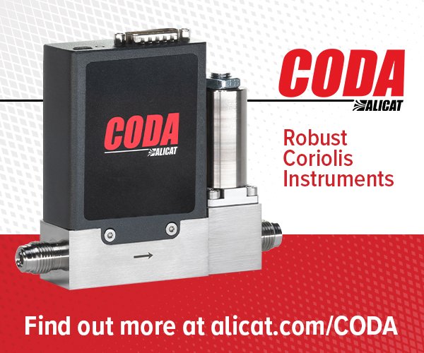 Alicat CODA Coriolis Mass Flow Meters and Controllers