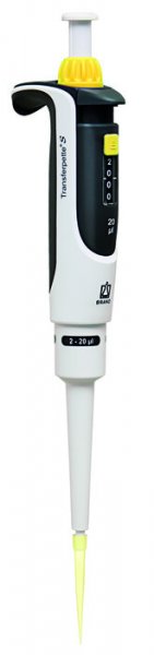 Brand Mikropipet 705872 Tek Kanallı, Ayarlanabilir Hacimli, Otoklavlanabilir Dijital Mikropipetler TRANSFERPETTE S (2 - 20 µl)